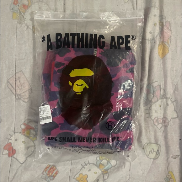 A Bathing Ape Vibrant Camo Hoodie